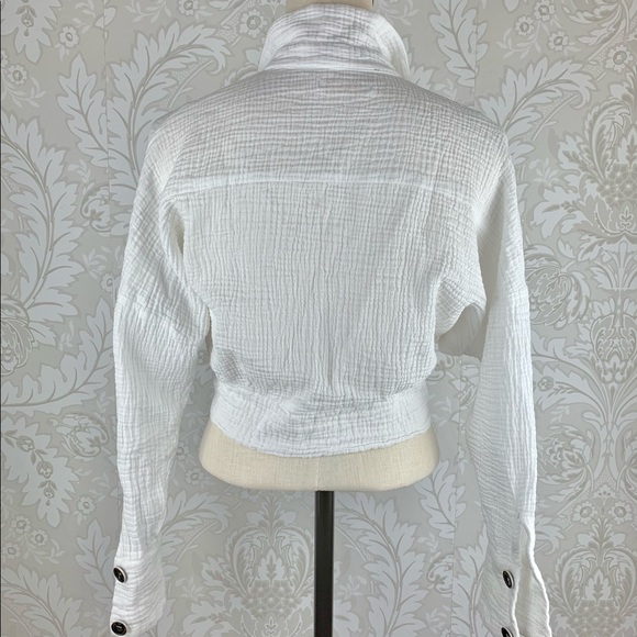 Karlie Oversized Button Crop Top size S - Picture 4 of 4